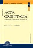 Acta Orientalia Academiae Scientiarum Hungaricae